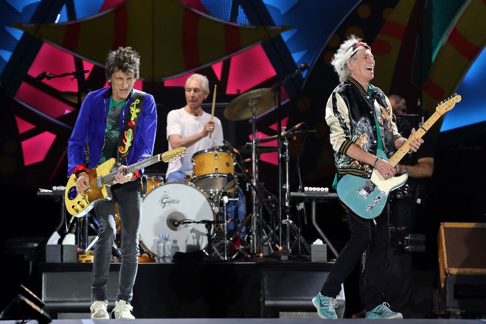 The Rolling Stones en su último concierto, el del 25 de marzo en la Ciudad Deportiva de La Habana.