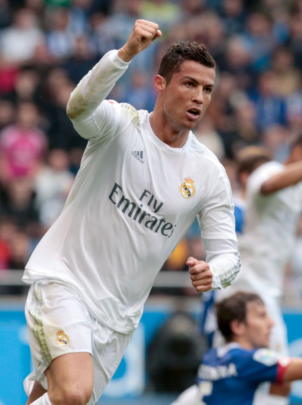 Cristiano Ronaldo celebra el segundo gol.