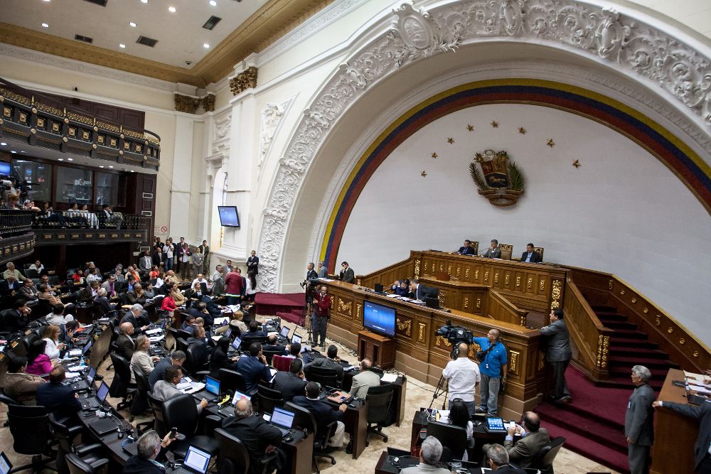 Vista general en una sesión de la Asamblea Nacional de Venezuela.