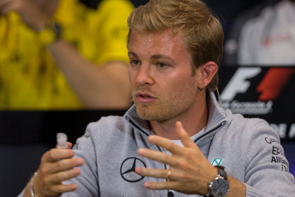 Nico Rosberg, durante una rueda de prensa en el circuito de Montecarlo, hoy.