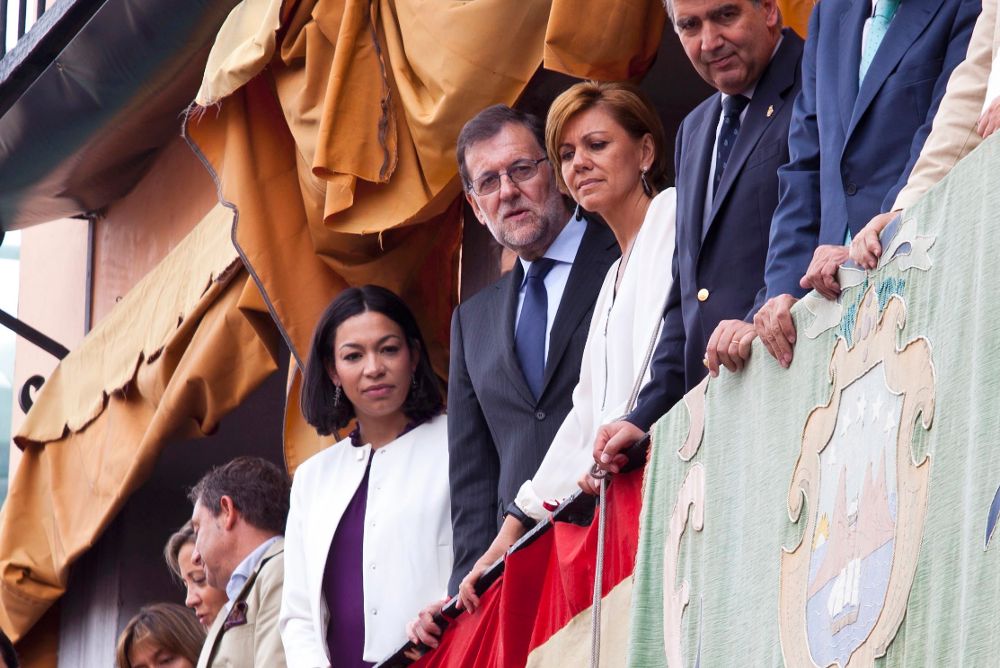 El presidente del Gobierno en funciones, Mariano Rajoy, ha asistido hoy a la procesion del Corpus Christi en Toledo.