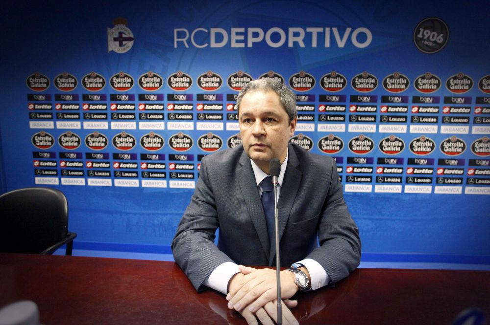 El presidente del Deportivo de La Coruña, Tino Fernández.