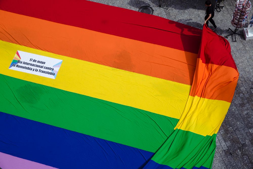 Bandera de reivindicación gay.