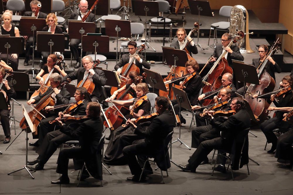 La Orquesta Sinfónica de Tenerife en una actuación reciente.M. PISACA