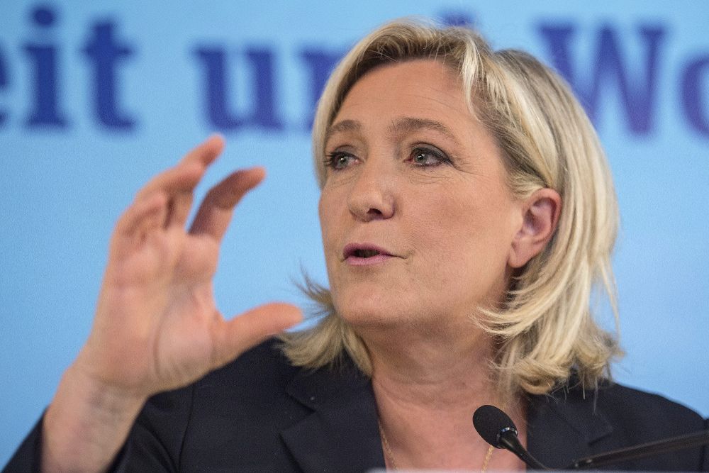 La líder francesa del Frente Nacional (FN), Marine Le Pen.