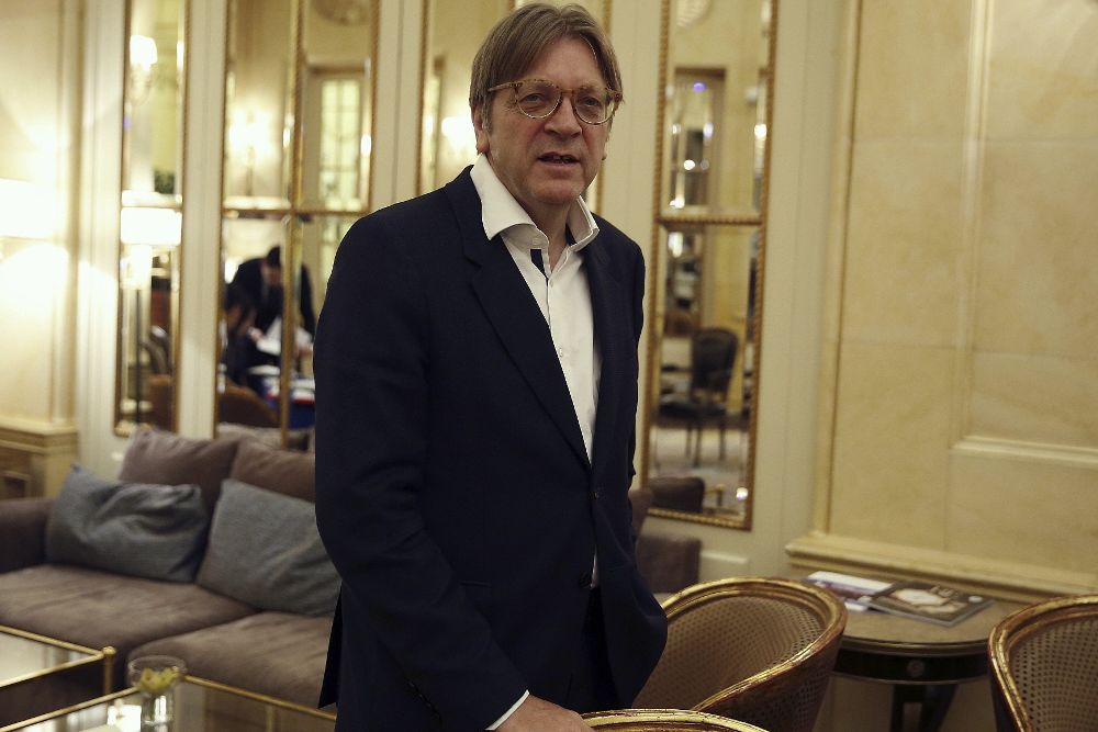 El eurodiputado y líder de los liberales europeos, Guy Verhofstadt.