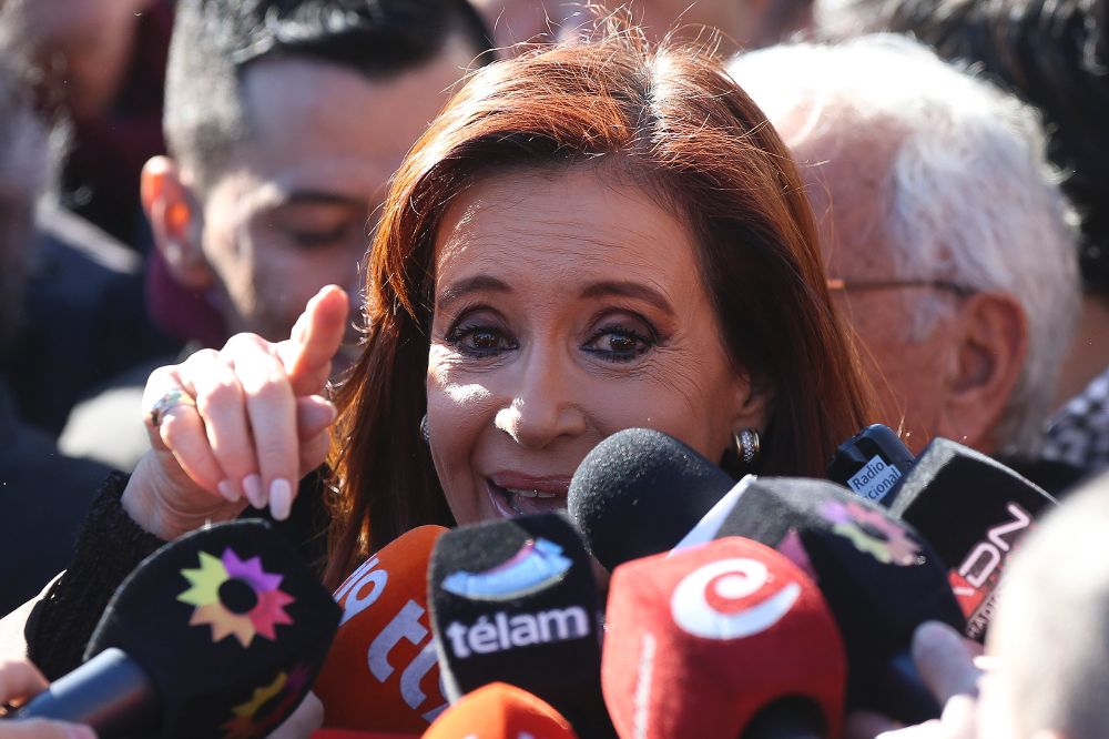 La expresidenta argentina Cristina Fernández de Kirchner.