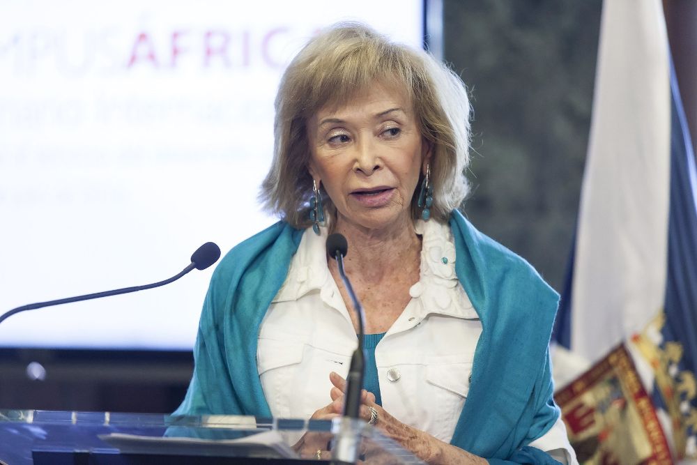 La presidenta de la Fundación Mujeres por África, María Teresa Fernández de la Vega.