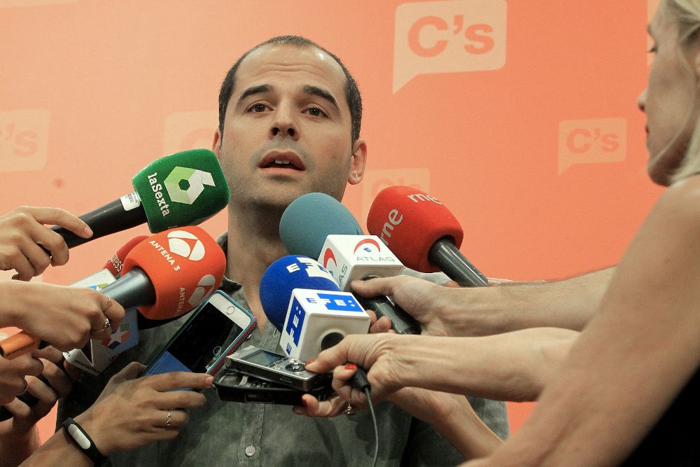 El portavoz de Ciudadanos en la Asamblea de Madrid y miembro de la Ejecutiva del partido, Ignacio Aguado.