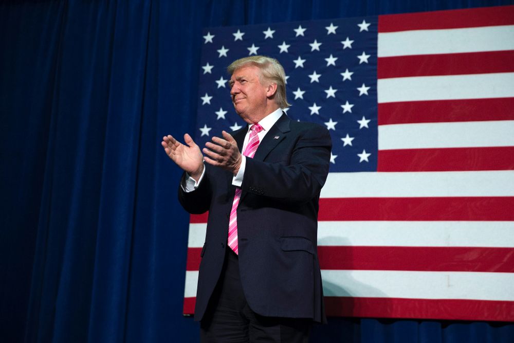 Donald Trump sigue su campaña electoral. En la foto, en un acto en Fredericksburg, Virginia, hace unos días.
