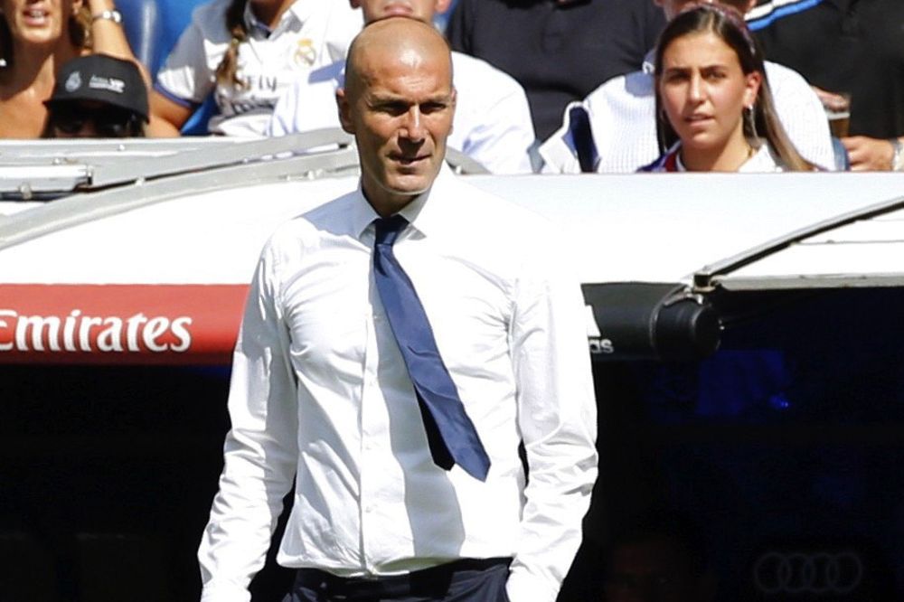 El entrenador francés del Real Madrid Zinedine Zidane.