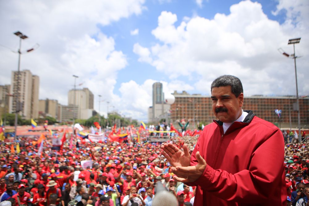 Fotografía cedida por prensa de Miraflores del presidente de Venezuela, Nicolás Maduro.