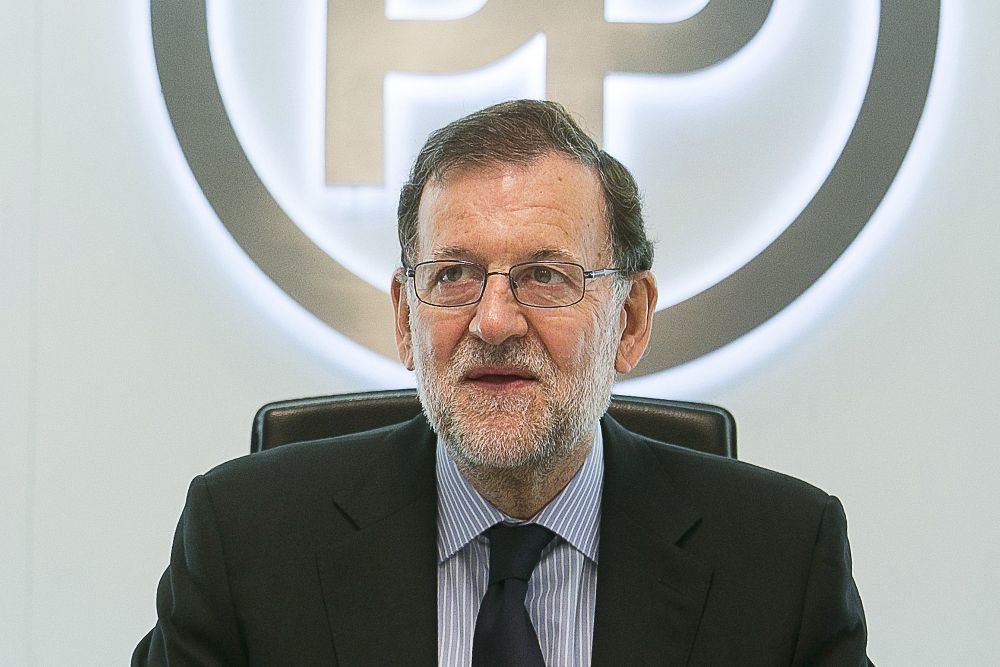 Fotografía facilitada por el PP del jefe del Ejecutivo en funciones y presidente del partido, Mariano Rajoy.