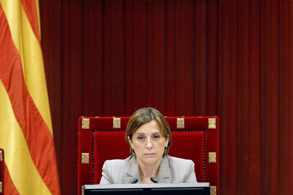La presidentea del parlamento catalán, Carmen Forcadell. 