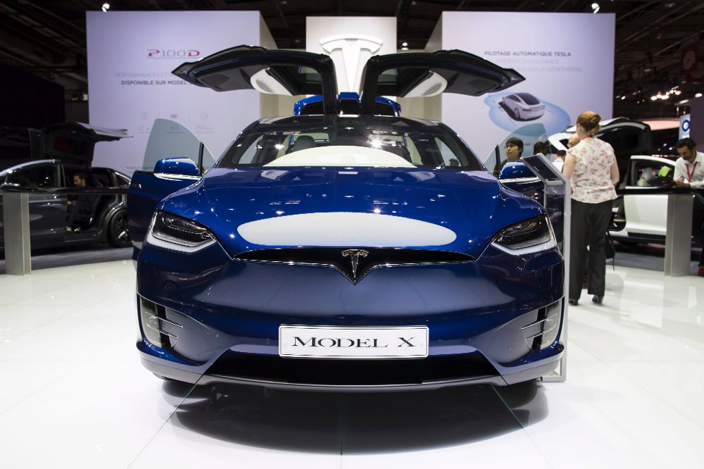 Vista del nuevo modelo Tesla Model X durante el Paris Motor Show 2016, el pasado septiembre.
