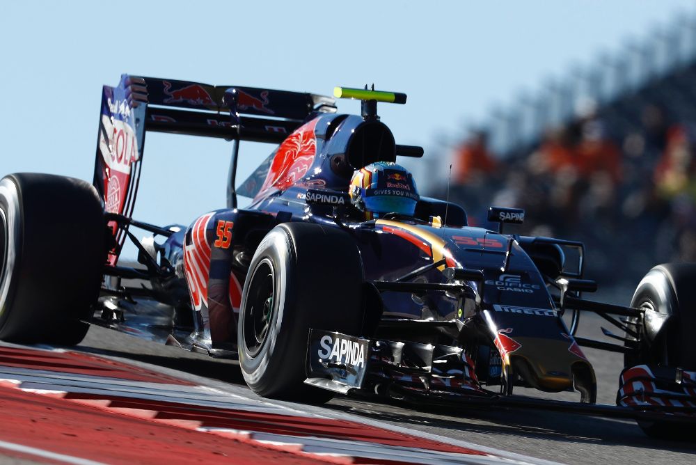 Carlos Sainz, de Toro Rosso, durante la clasifición en Austin.