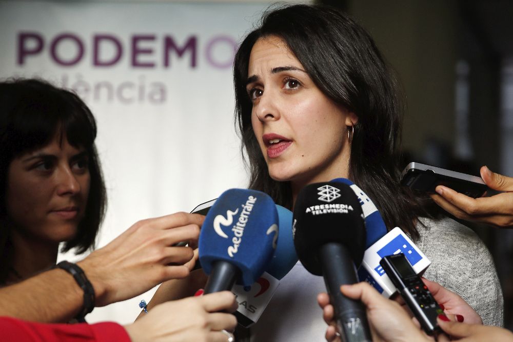 La portavoz de Podemos en el Ayuntamiento de Madrid, Rita Maestre.