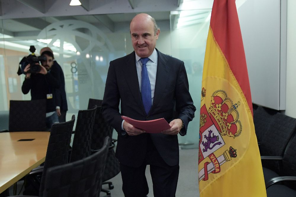El ministro de Economía y Competitividad de España, Luis de Guindos.