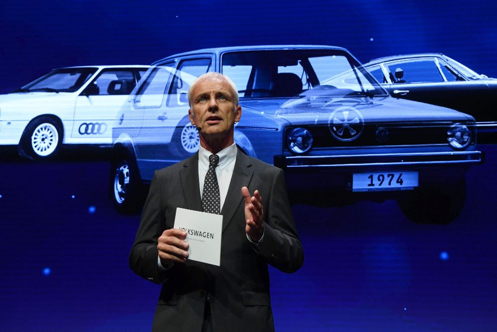 Matthias Mueller, director ejecutivo de la compañia de autos alemana Volkswagen AG.