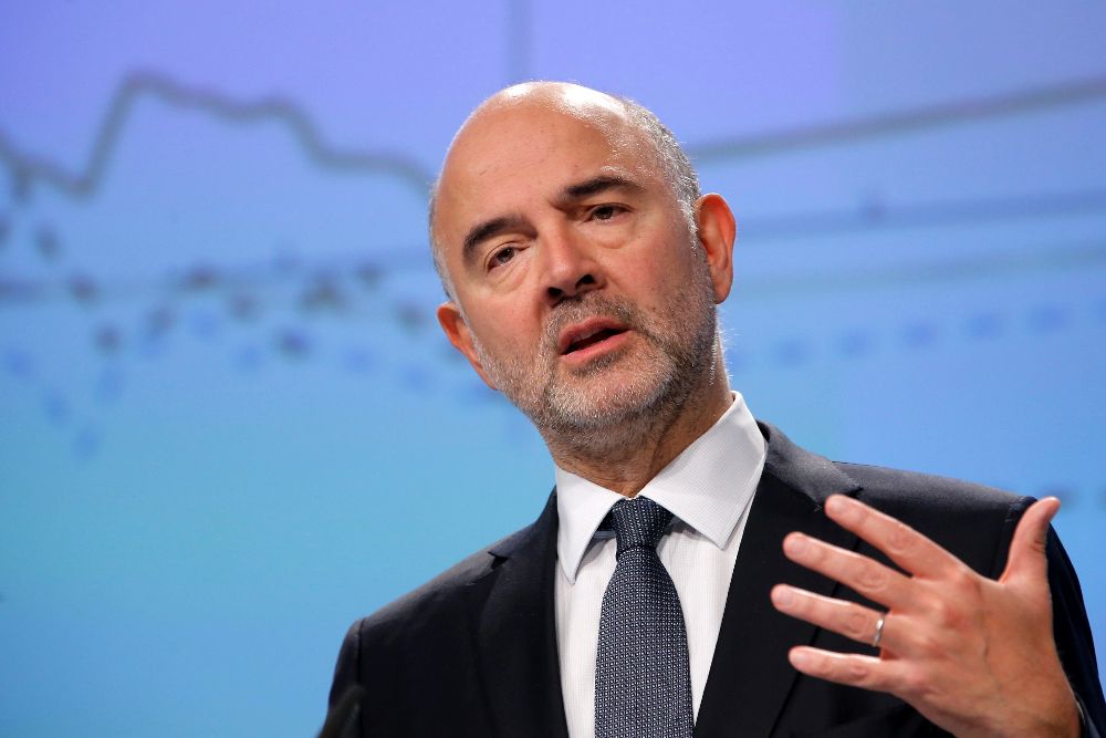 El comisario europeo de Asuntos Económicos y Financieros, Pierre Moscovici.