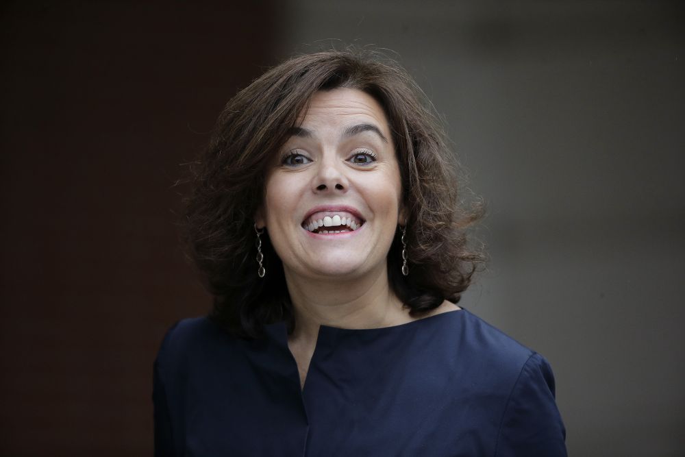 La vicepresidenta del Gobierno y ministra de la Presidencia y nueva ministra de Administraciones Territoriales, Soraya Sáenz de Santamaría.