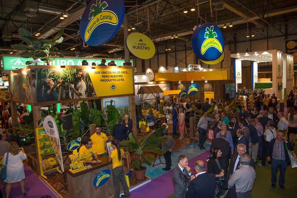 La marca Plátano de Canarias muestra el proceso productivo y las características únicas de su producto en el marco de la Fruit Attraction 2016, el mes de octubre.