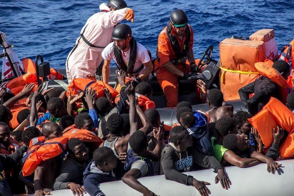 Operación de rescate de Médicos sin Fronteras en el mar Mediterráneo el pasado mes de octubre.