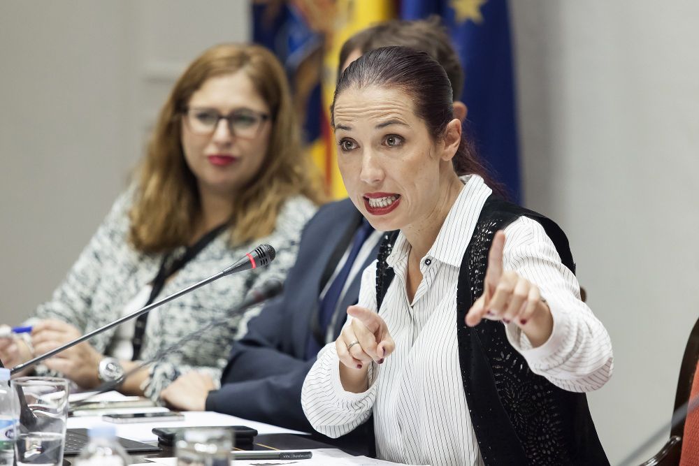 La consejera de Empleo, Políticas Sociales y Vivienda y vicepresidenta del Gobierno de Canarias, Patricia Hernández.
