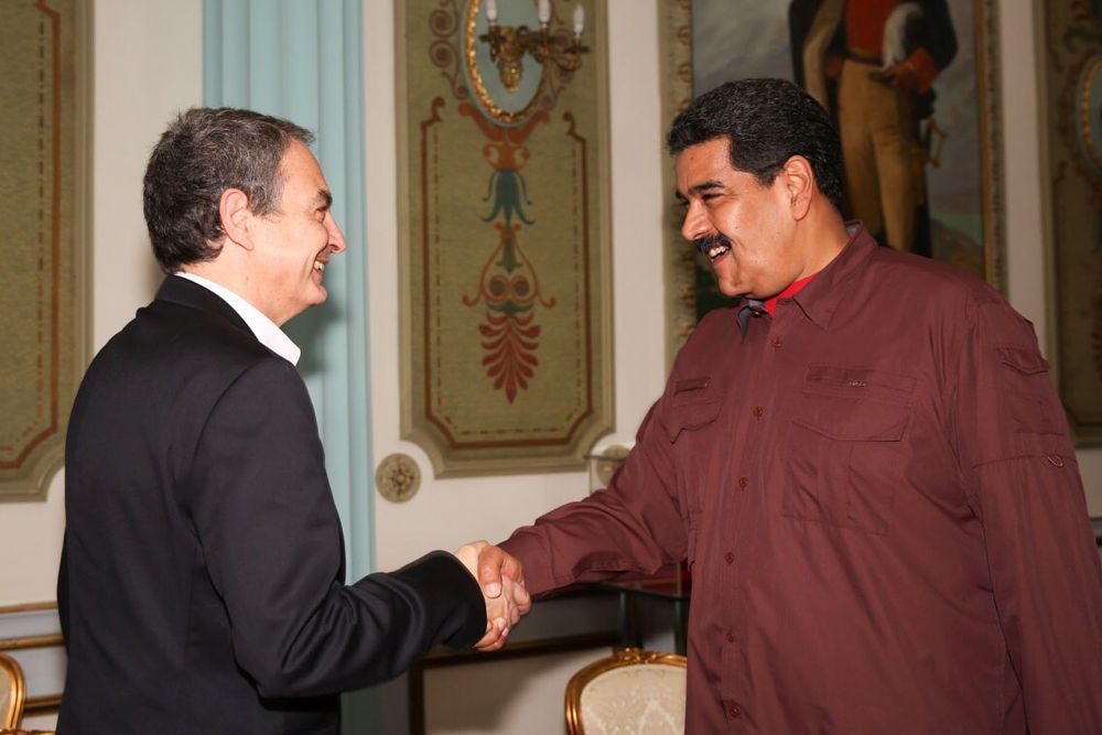 Nicolás Maduro, reunido con Zapatero el pasado miércoles en Caracas.