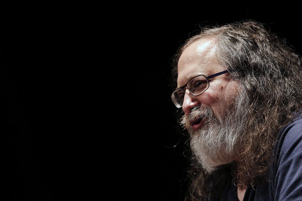 El fundador del movimiento de software libre, Richard Stallman.