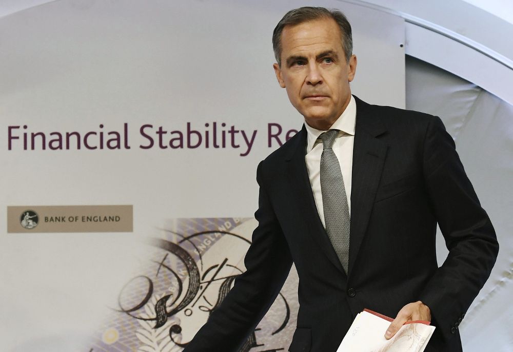 El gobernador del Banco de Inglaterra, Mark Carney.