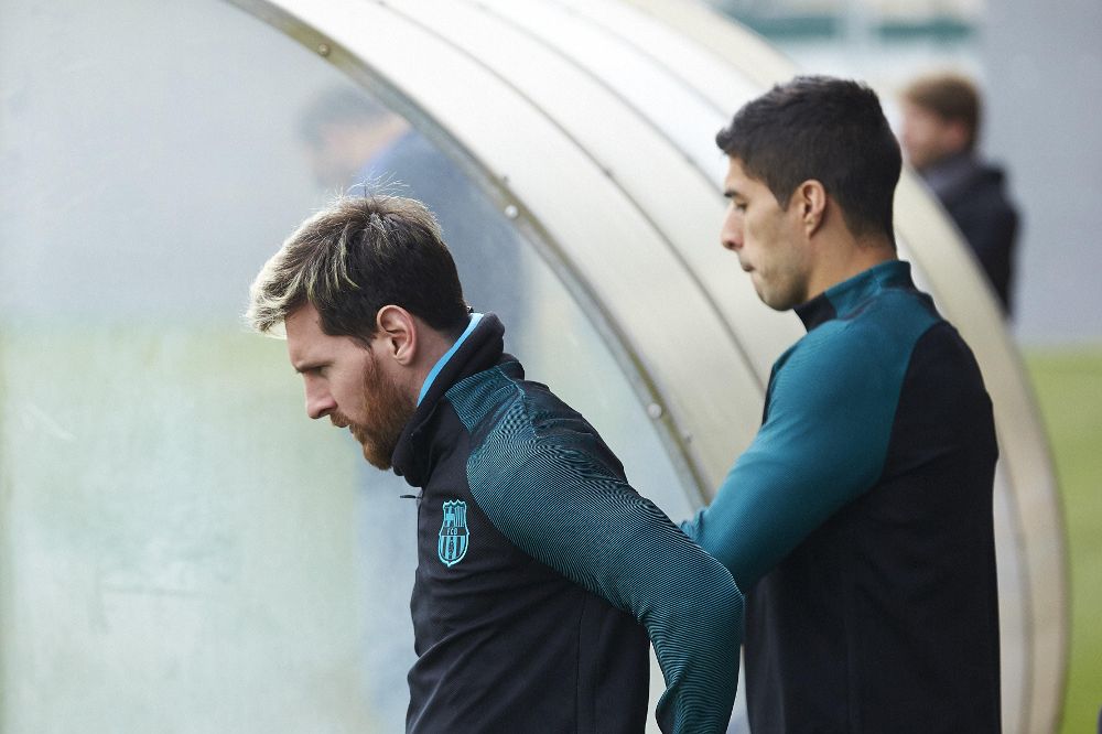 Messi y Luis Suárez.
