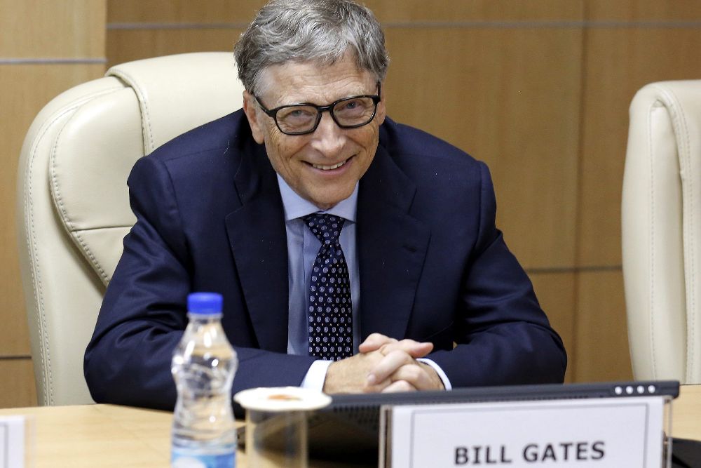 El fundador de Microsoft y filántropo estadounidense Bill Gates.