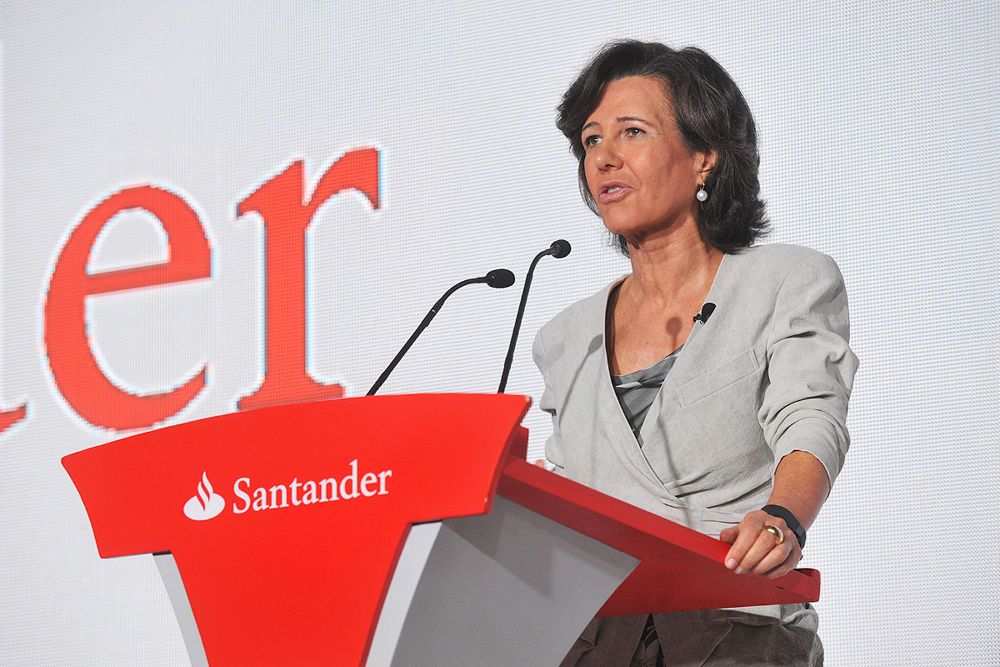 La presidenta de grupo Santander, Ana Botín.