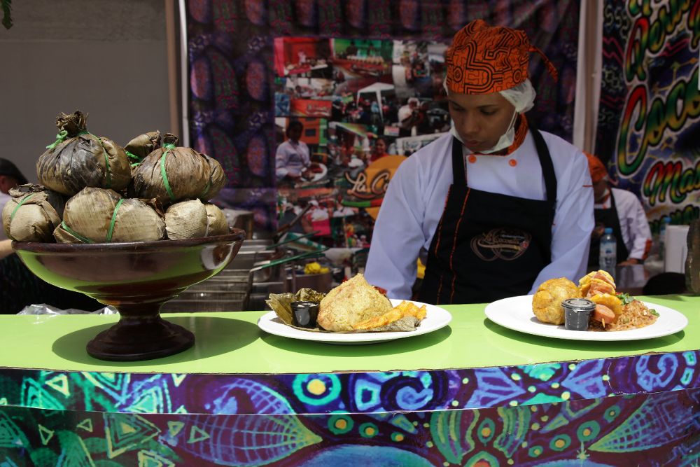 Muestras de gastronomía peruana.