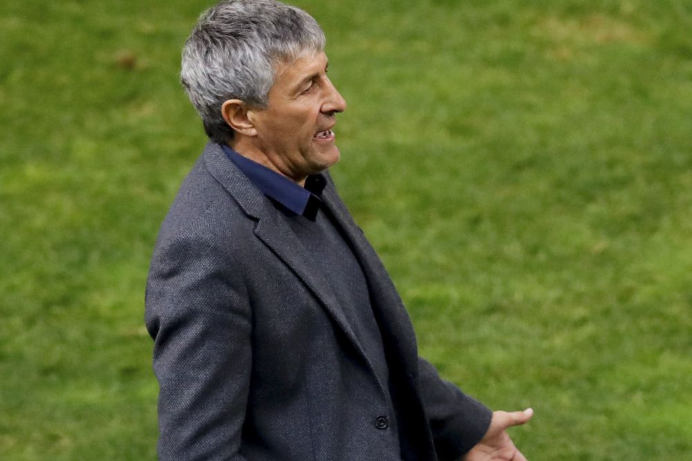 El entrenador del UD Las Palmas Quique Setién.