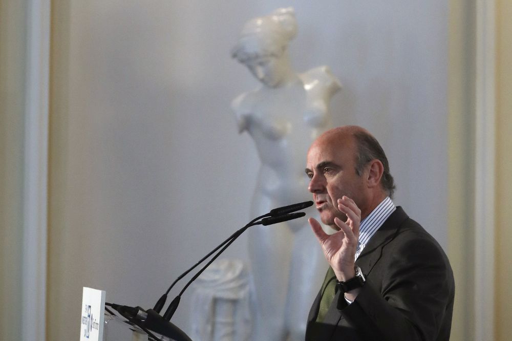 El ministro de Economía, Industria y Competitividad, Luis de Guindos.