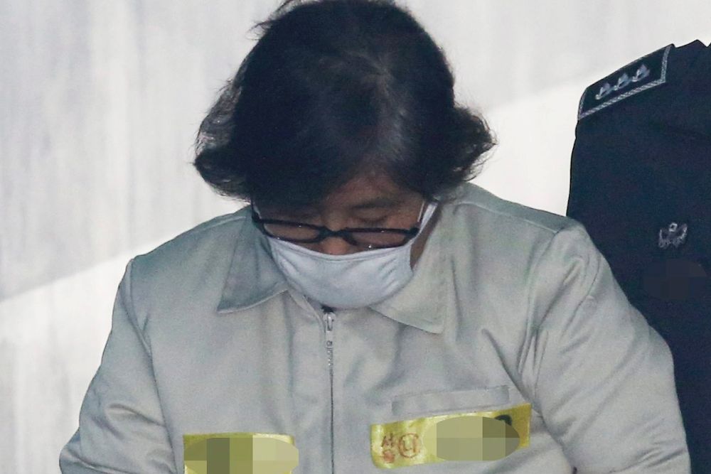 La confidente de la presidenta Park Geun-hye conocida como la "Rasputina surcoreana", Choi Soon-sil.