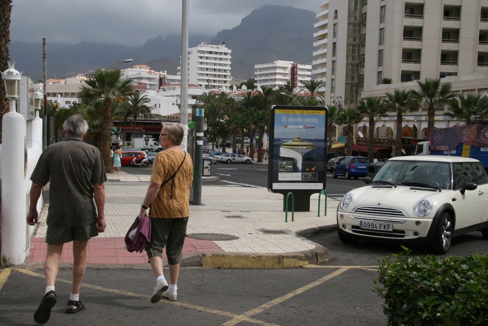 Turistas en el sur de Tenerife.