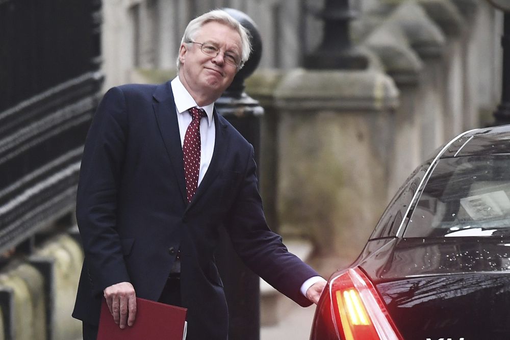 El ministro británico para la salida del Reino Unido de la Unión Europea, David Davis.