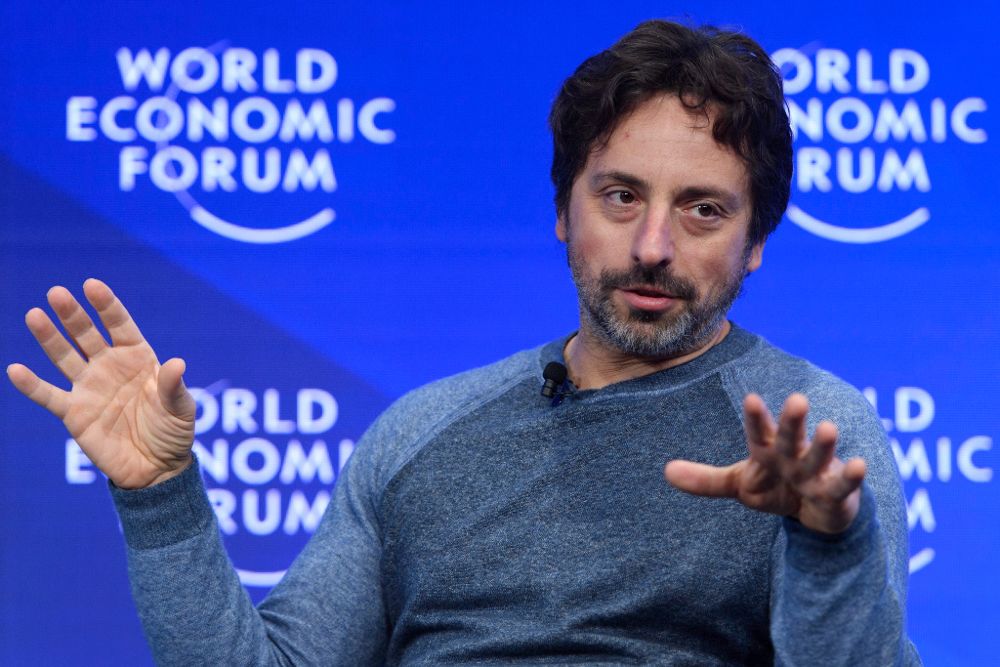 El cofundador de Google Sergey Brin en el Foro Económico de Davos.