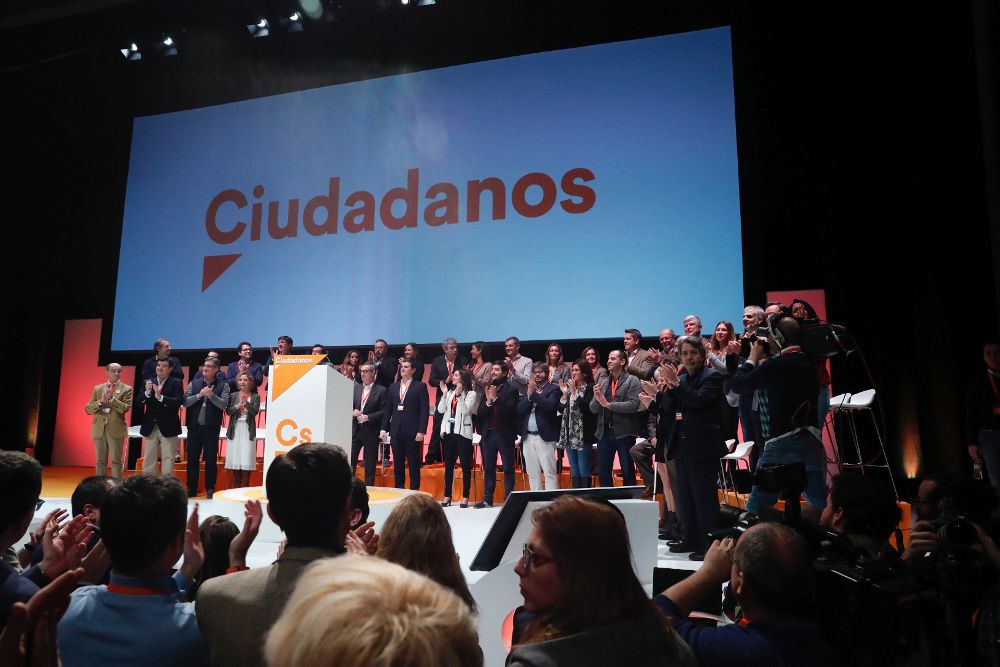 Vista de la IV Asamblea General de Ciudadanos que se celebró el pasado fin de semana en Madrid.