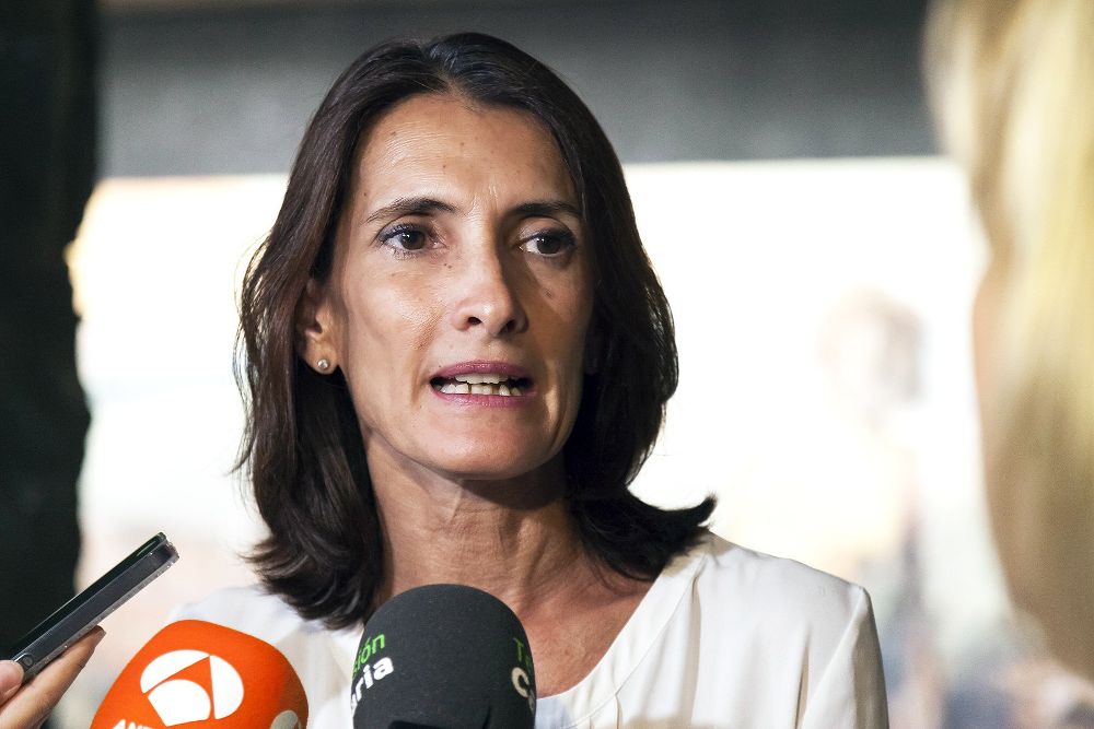 La consejera de Turismo Cultura y Deportes del Gobierno de Canarias, María Teresa Lorenzo.
