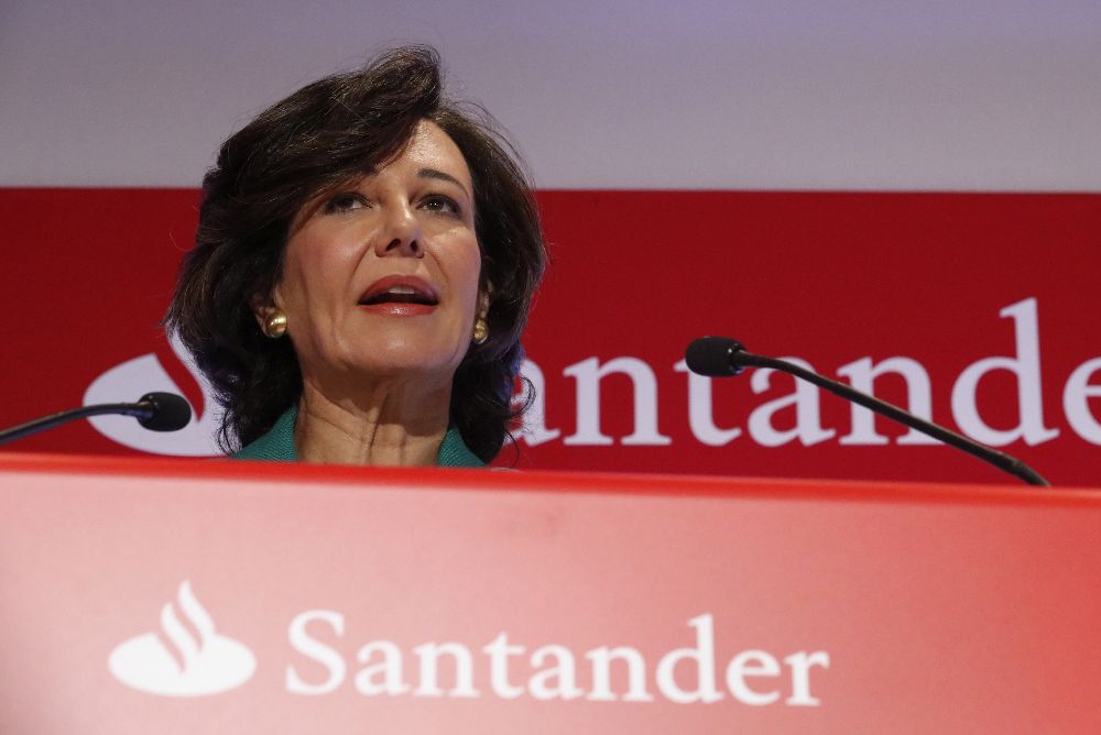 La presidenta del Santander, Ana Botín.