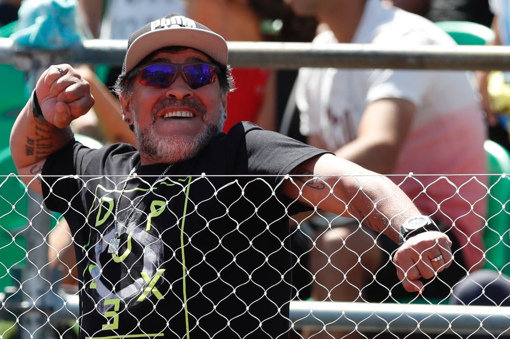 El exjugador de fútbol Diego Armando Maradona.