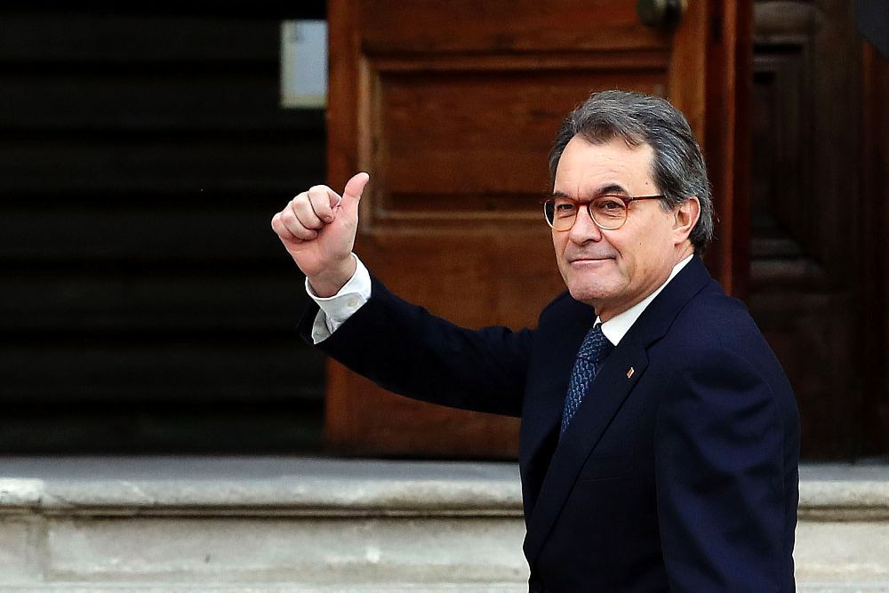 El expresidente de la Generalitat Artur Mas, a su llegada al TSCJ en la última jornada del juicio del 9N.