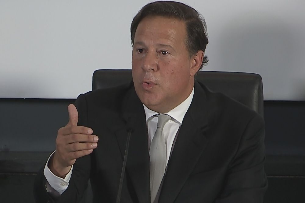 El presidente panameño, Juan Carlos Varela.