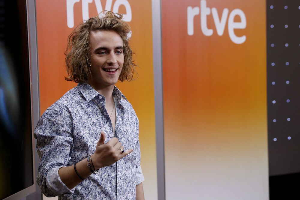 Manel Navarro, ganador del programa "Objetivo Eurovisión", en el que el pasado sábado se eligió al representante de España.