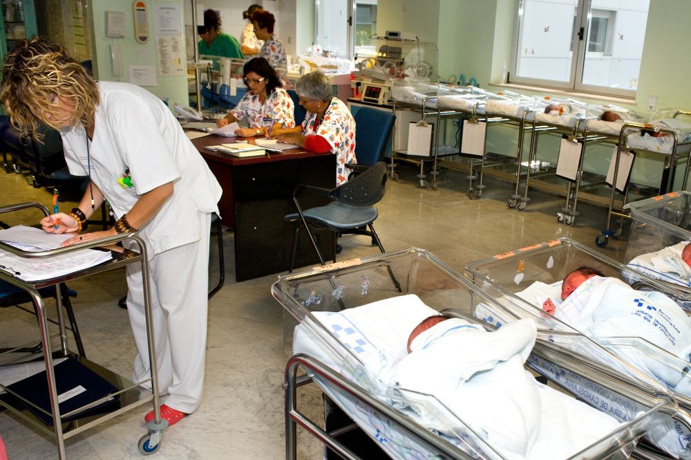 Nido de Pediatría del hospital público Nuestra Señora de la Candelaria, en Tenerife.