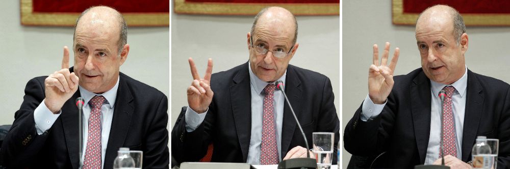 El consejero de Economía, Industria, Comercio y Conocimiento del Gobierno de Canarias, Pedro Ortega, durante su comparecencia en comisión parlamentaria.
